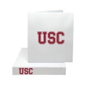 USC Trojans White 1.5" Arch Binder